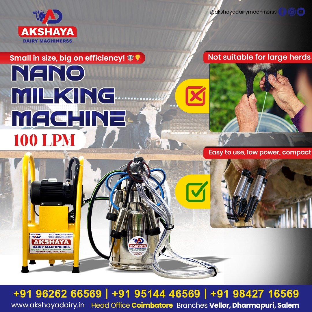 Nano Milking Machine Manufacturer in Coimbatore