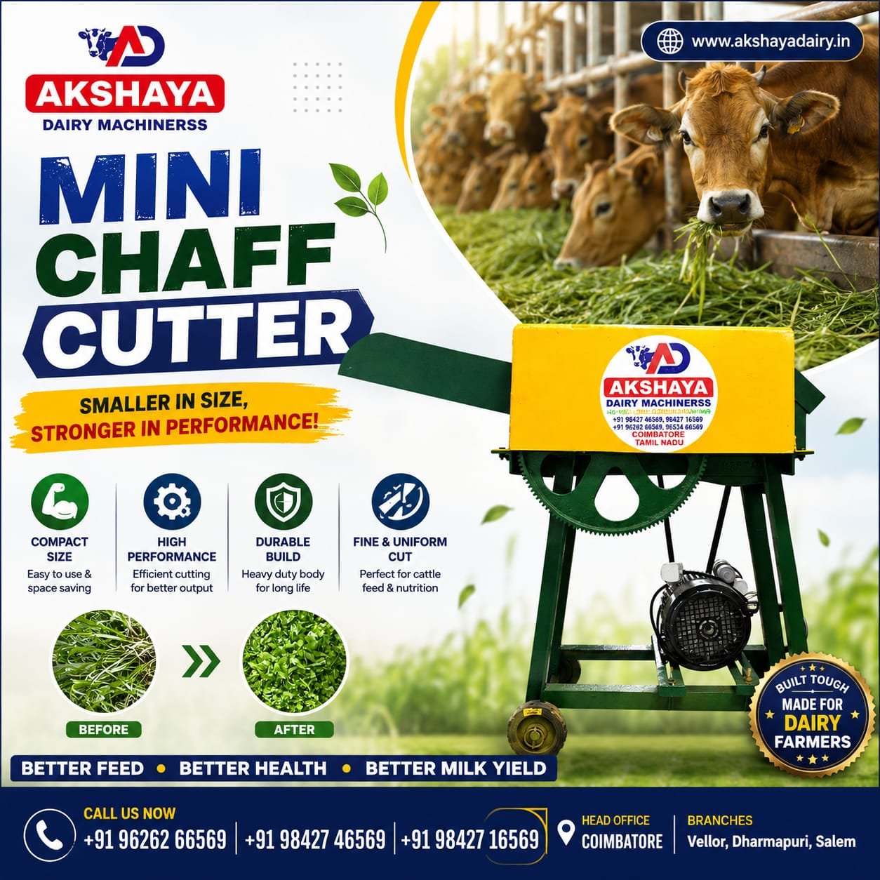Mini Chaff Cutter Machine for Small Farmers