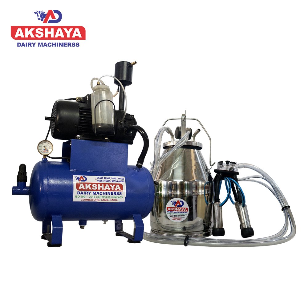 Milking Machine Double Bucket - Fixed Machine FM1.5HP